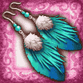 青冷の羽根ピアス.gif